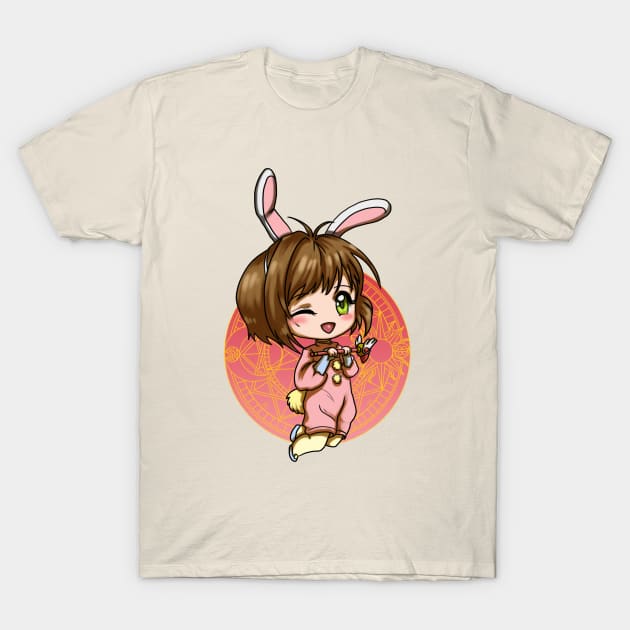 sakura bunny T-Shirt by ekkimu